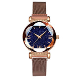 Luxury Rose Gold Women Watches Fashion Diamond Ladies Starry Sky Magnet Watch Waterproof Female Wristwatch For Gift Clock 2019 - Betterwordz