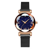 Luxury Rose Gold Women Watches Fashion Diamond Ladies Starry Sky Magnet Watch Waterproof Female Wristwatch For Gift Clock 2019 - Betterwordz