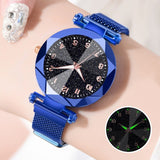 Women Watches 2019 Brand Luxury Bracelet Quartz Stainless Steel Band Magnet Buckle Starry Sky Wrist Watch Ladies Dress Clock - Betterwordz